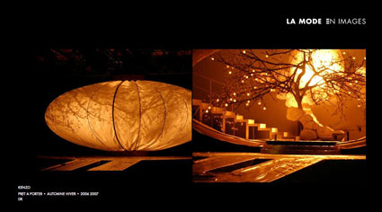 La Mode en images, réalisation scénographique pour le défilé de KENZO, Saison Automne-Hiver 2006/2007
