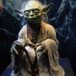 Maître Yoda, personnage en cire présenté à l'exposition Stars Wars Identities, Cité du Cinéma, Copyright Ambrefield 2014 